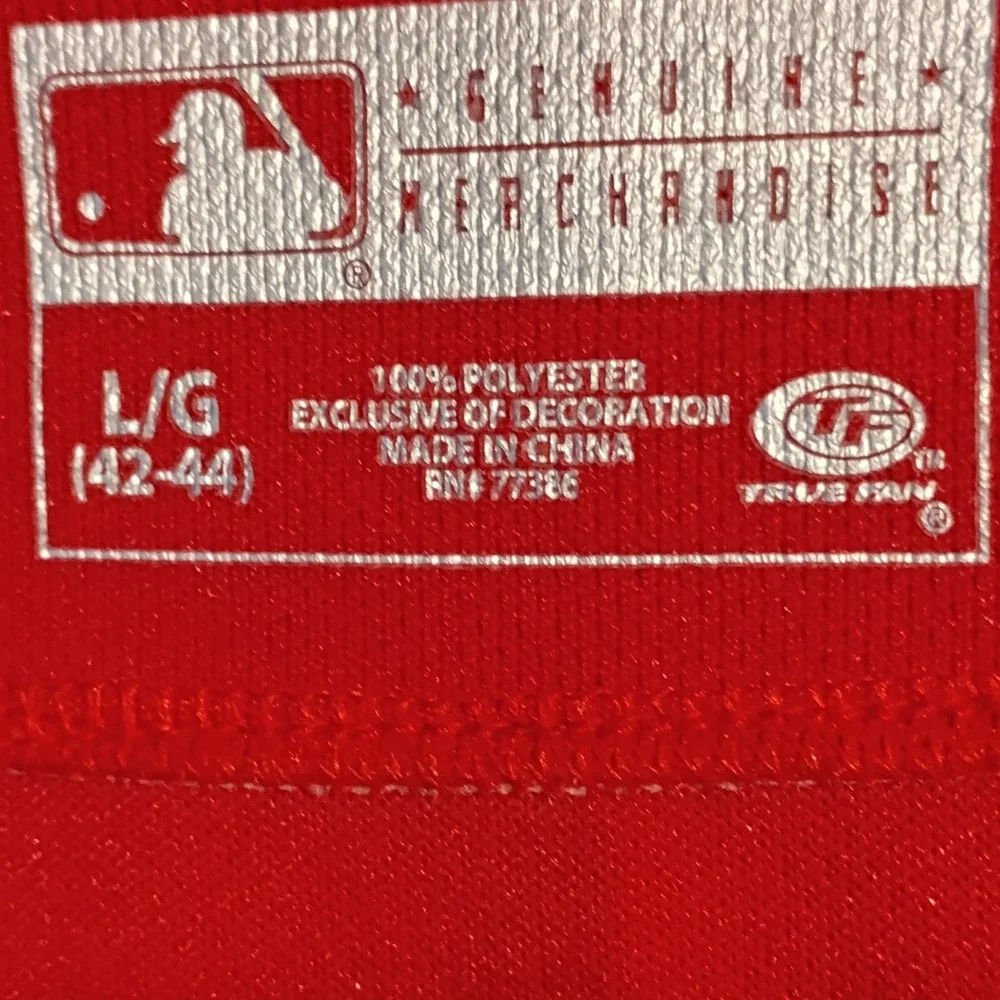 St Louis Cardinals Jersey MLB True Fan Series Large Genuine Merchandise